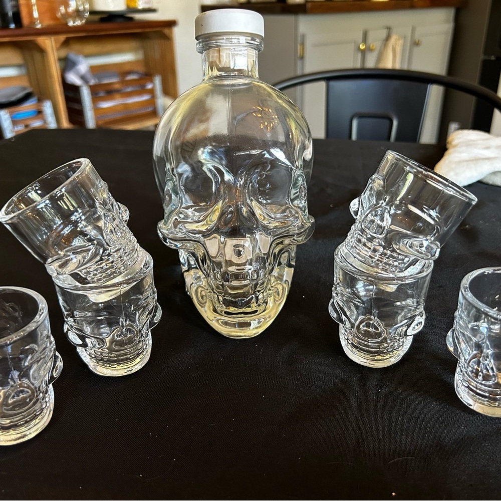 Skull Glass Set